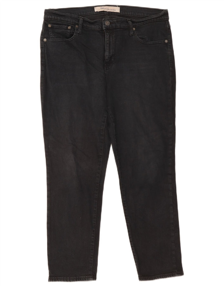 Vaqueros ajustados para mujer GAP Girlfriend W31 L27 Algodón negro