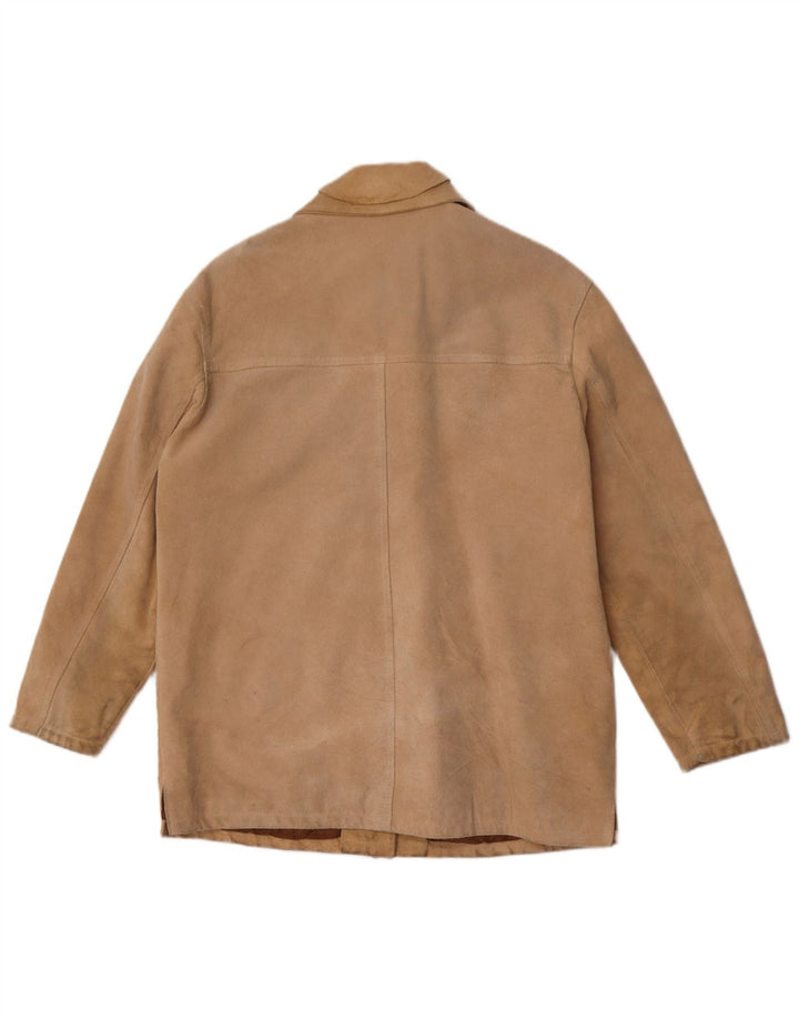 Chaqueta de ante vintage para mujer IT 44 Cuero beige medio