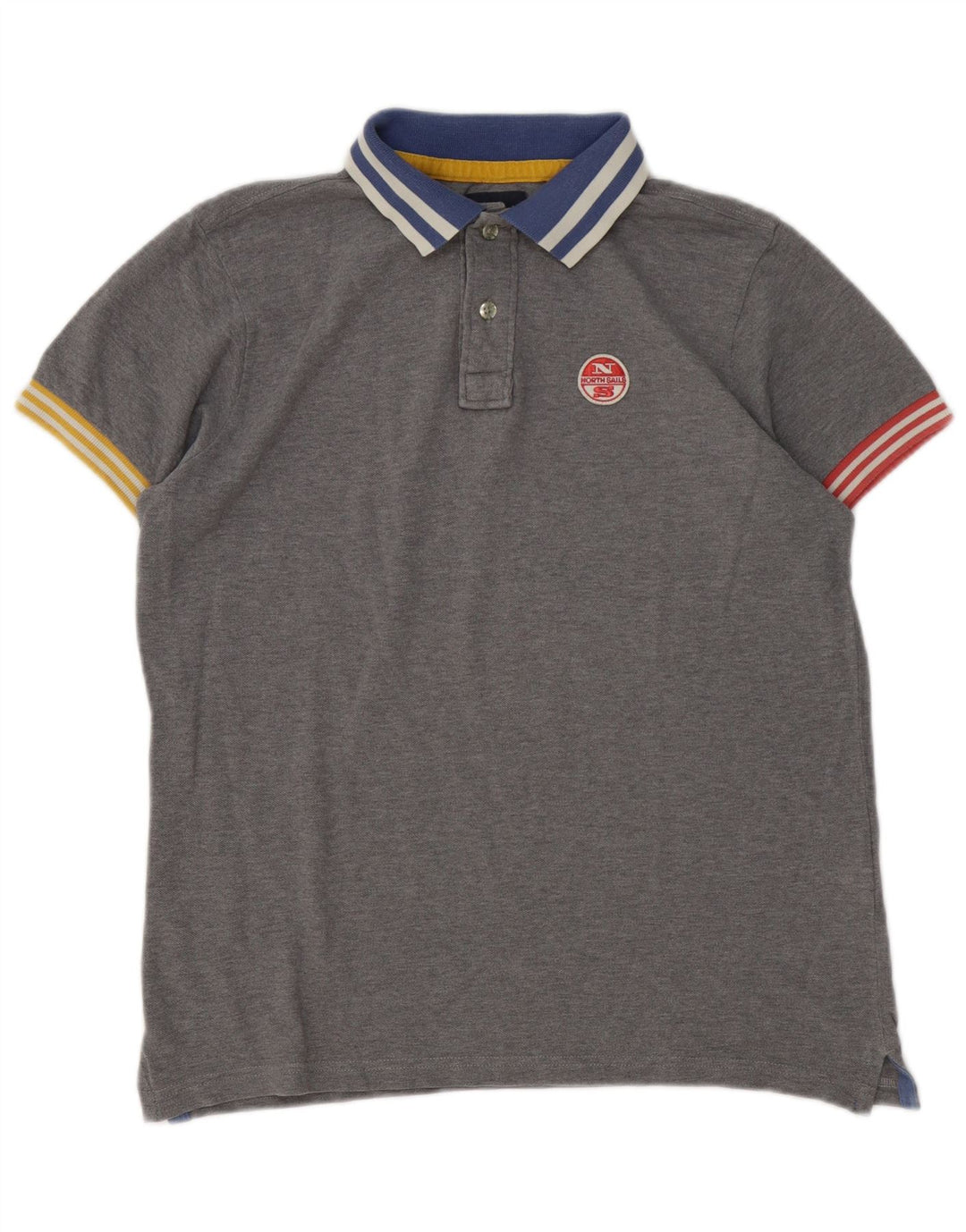 North Sails Polo De Rugby Para Hombre Pequeño Algodón Gris