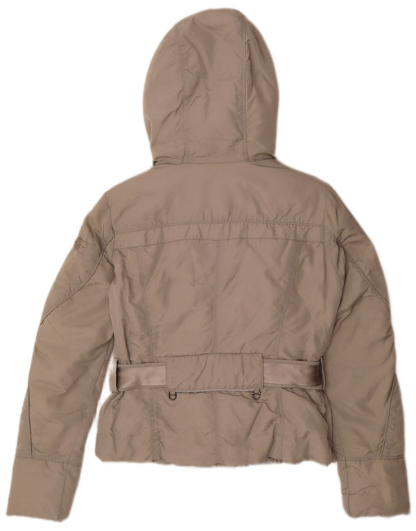 PEUTEREY Chaqueta acolchada con capucha para mujer IT 40 Small Gris Poliamida