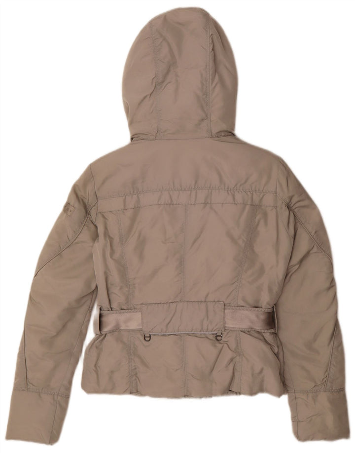 PEUTEREY Chaqueta acolchada con capucha para mujer IT 40 Small Gris Poliamida