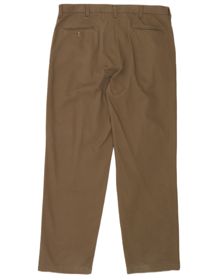 WRANGLER Pantalón chino con pinzas para hombre W38 L32 Algodón beige