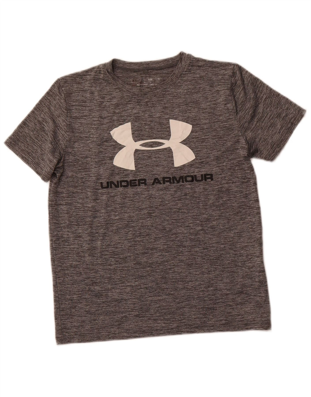 UNDER ARMOUR Camiseta gráfica Heat Gear para niños 11-12 años Grande Gris