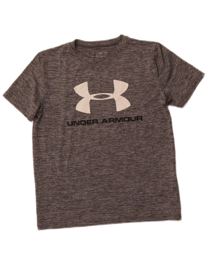 UNDER ARMOUR Camiseta gráfica Heat Gear para niños 11-12 años Grande Gris