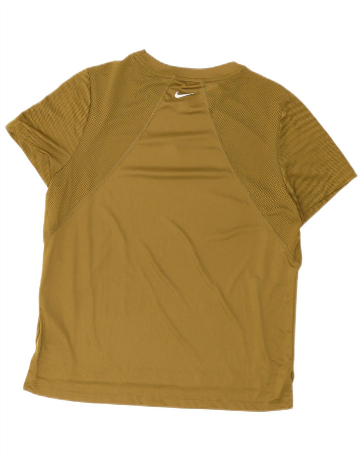 Nike Dri Fit Graphic Camiseta para hombre, talla grande, color caqui, poliéster
