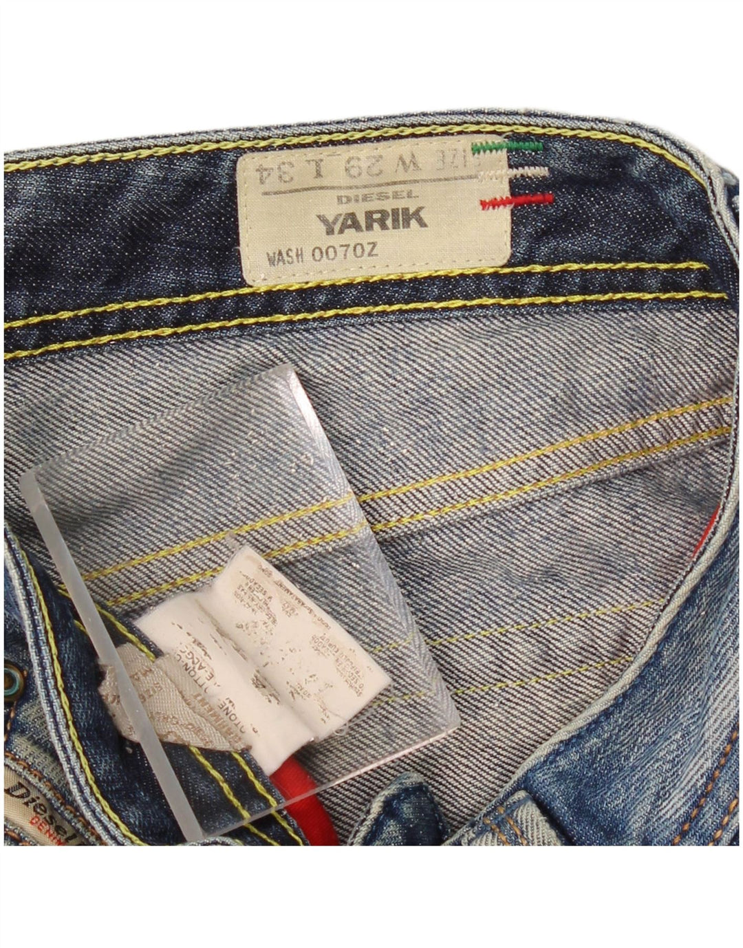 DIESEL Vaqueros Rectos Yarik Hombre W29 L34 Algodón Azul