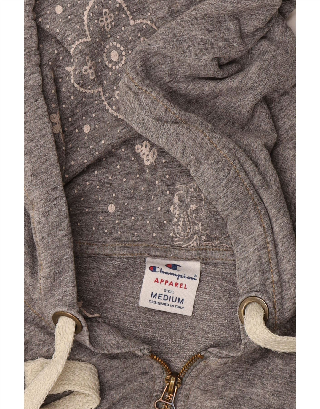 Champion Sudadera con capucha y cremallera para mujer UK 40 Gris medio