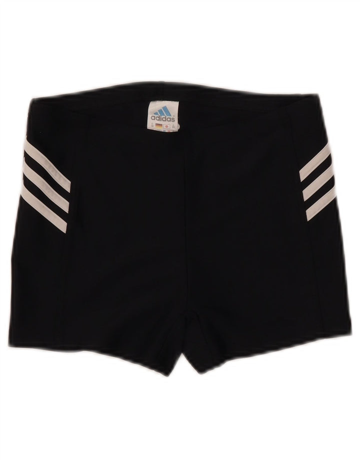 ADIDAS Pantalones cortos deportivos para mujer UK 12 Mediano Negro Poliéster
