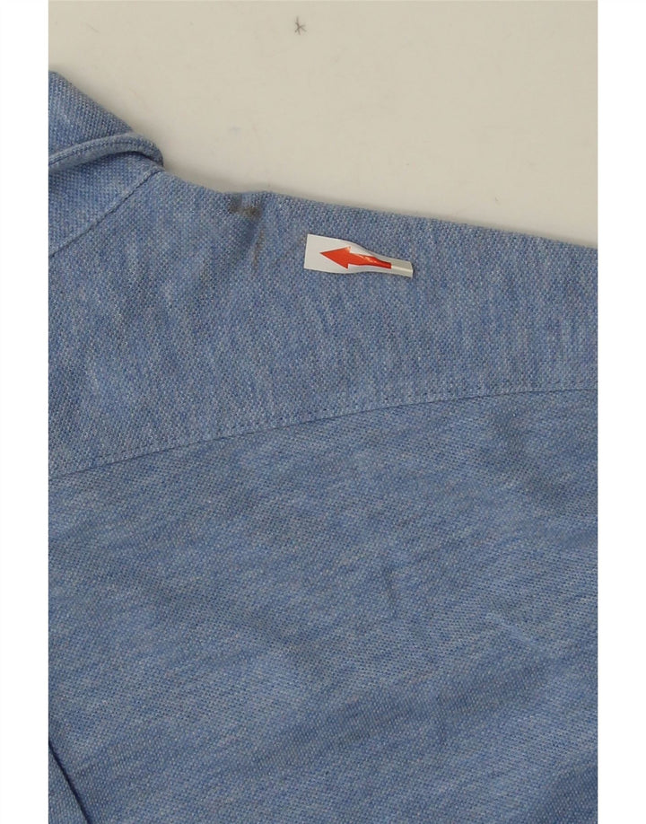 Ralph Lauren Camisa De Malla De Peso Pluma Para Hombre Algodón Azul Pequeño
