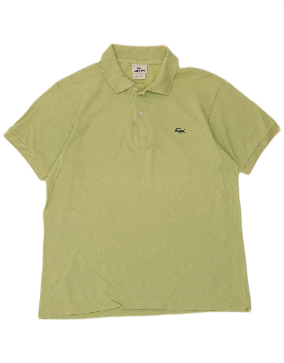 Polo Lacoste para hombre talla 4 algodón verde medio