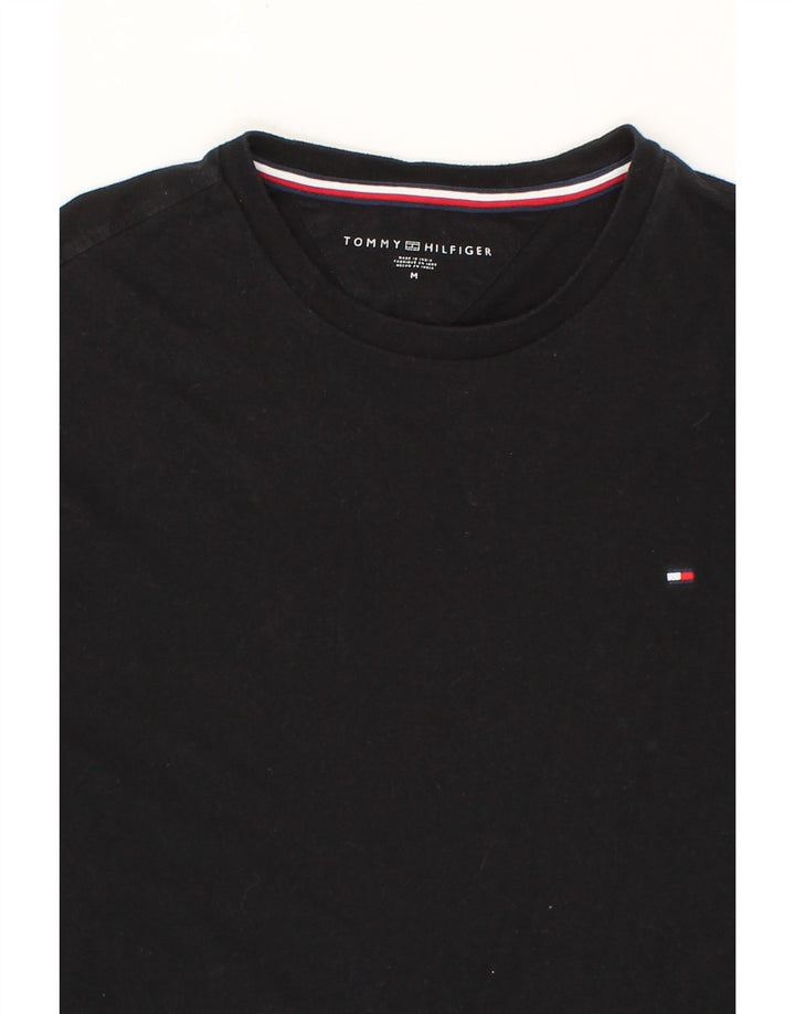 TOMMY HILFIGER Mens T-Shirt Top Medium Black Vintage Tommy Hilfiger and Second-Hand Tommy Hilfiger from Messina Hembry 