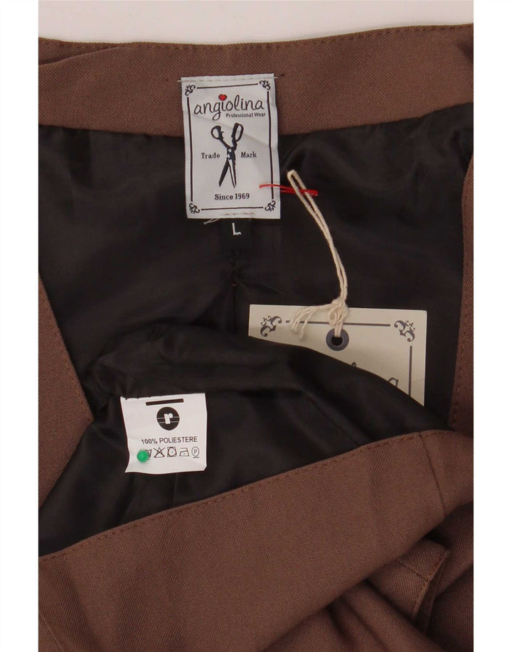 Chaleco vintage para hombre Poliéster marrón grande