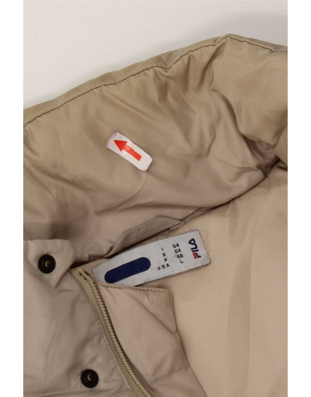 Fila Chaqueta acolchada con capucha para hombre IT 54 2XL Nylon gris