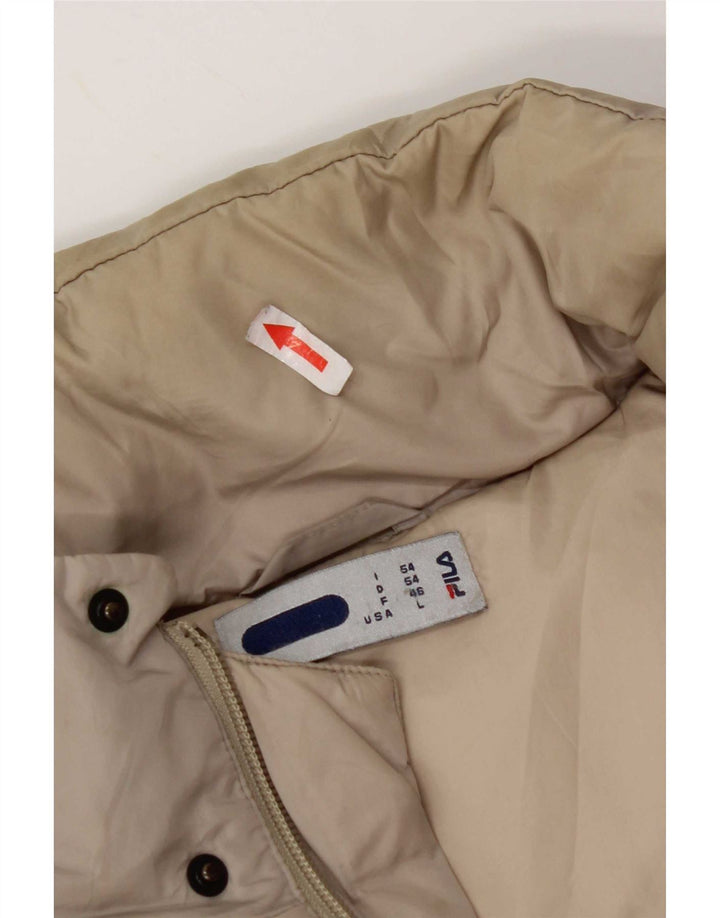 Fila Chaqueta acolchada con capucha para hombre IT 54 2XL Nylon gris