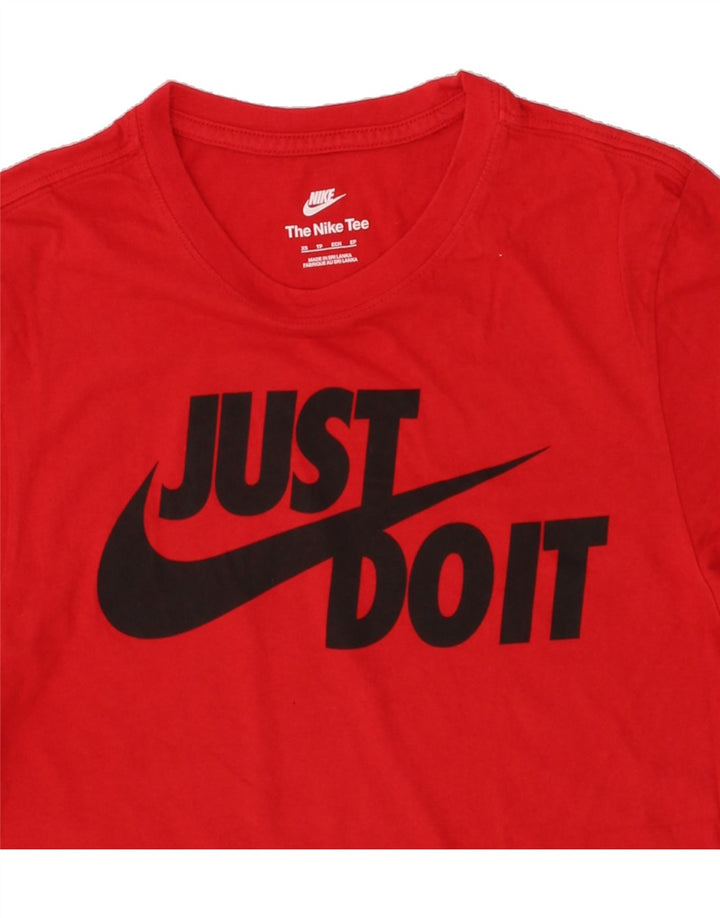 NIKE Mens Graphic T-Shirt Top XS Red Cotton Vintage Nike and Second-Hand Nike from Messina Hembry 