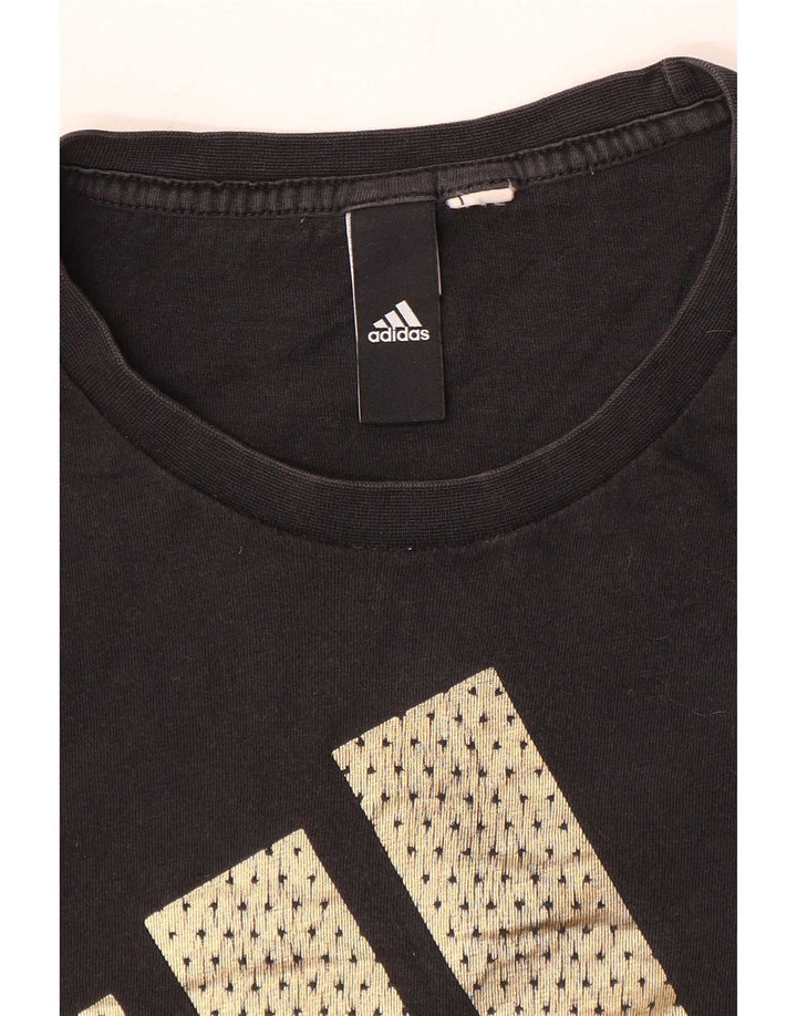 Adidas - Camiseta gráfica para hombre, talla mediana, color negro
