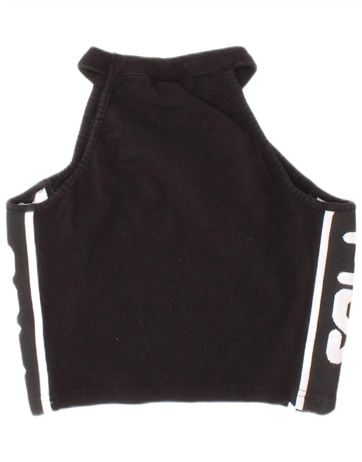 Fila Mujer Graphic Crop Top XS Algodón Negro