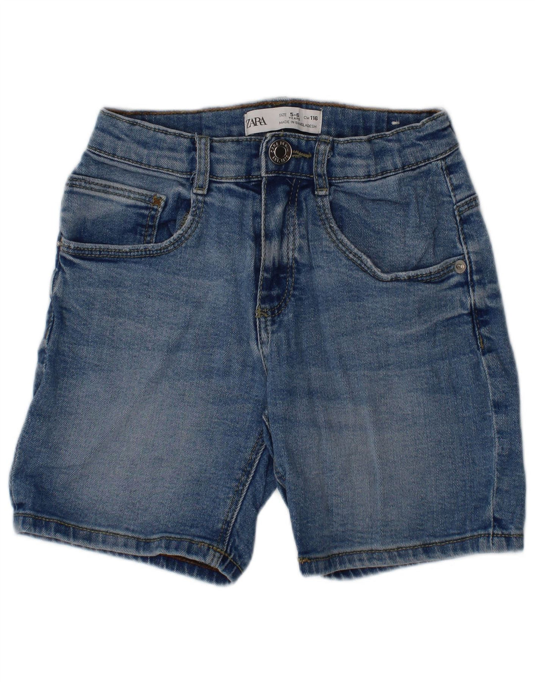 Zara Shorts Vaqueros Niño 5-6 Años W20 Azul