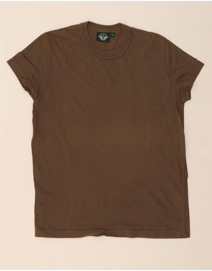 DOCKERS Boys T-Shirt Top 15-16 Years Large  Khaki Vintage Dockers and Second-Hand Dockers from Messina Hembry 