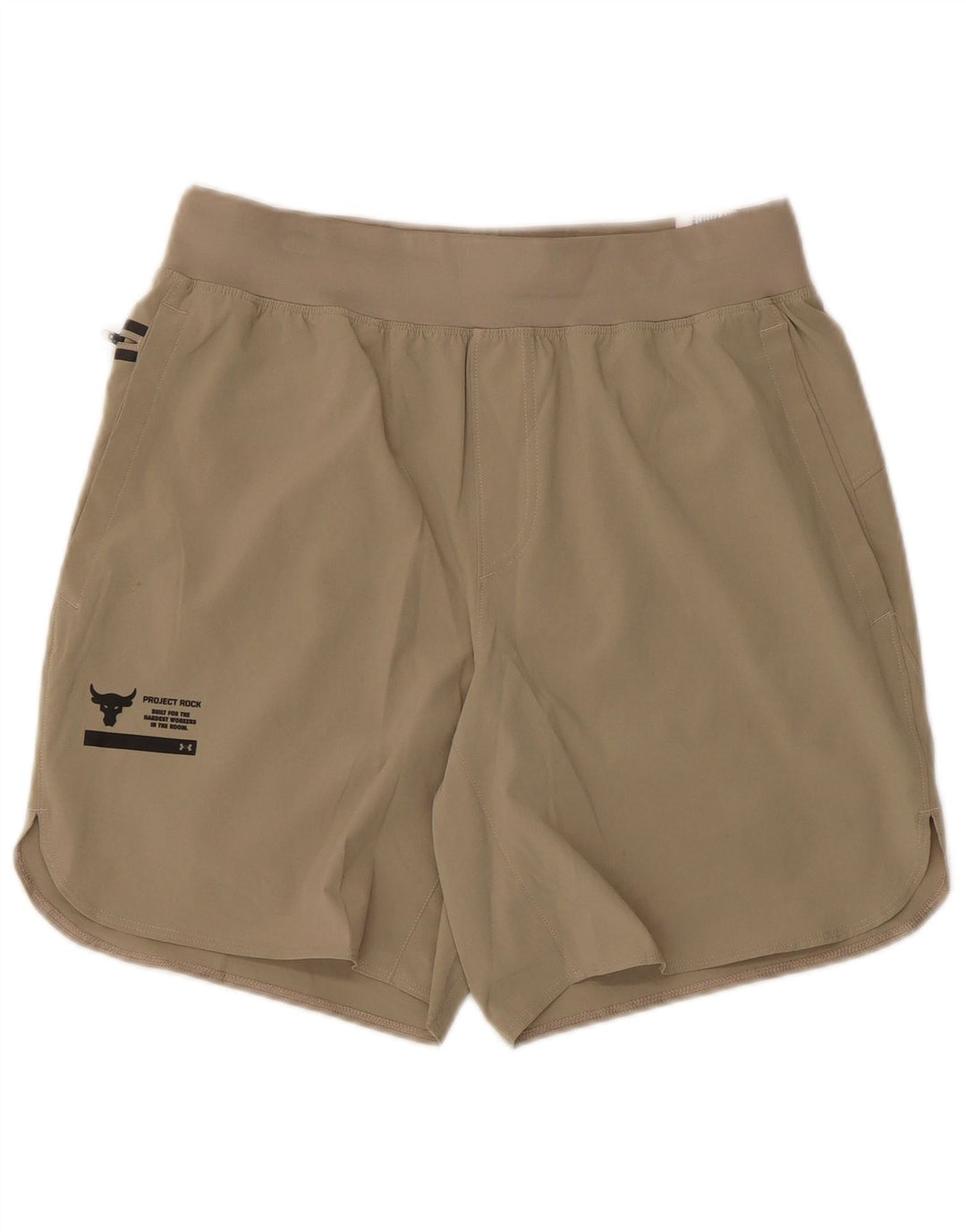 Under Armour Pantalones cortos deportivos para hombre Poliéster caqui medio