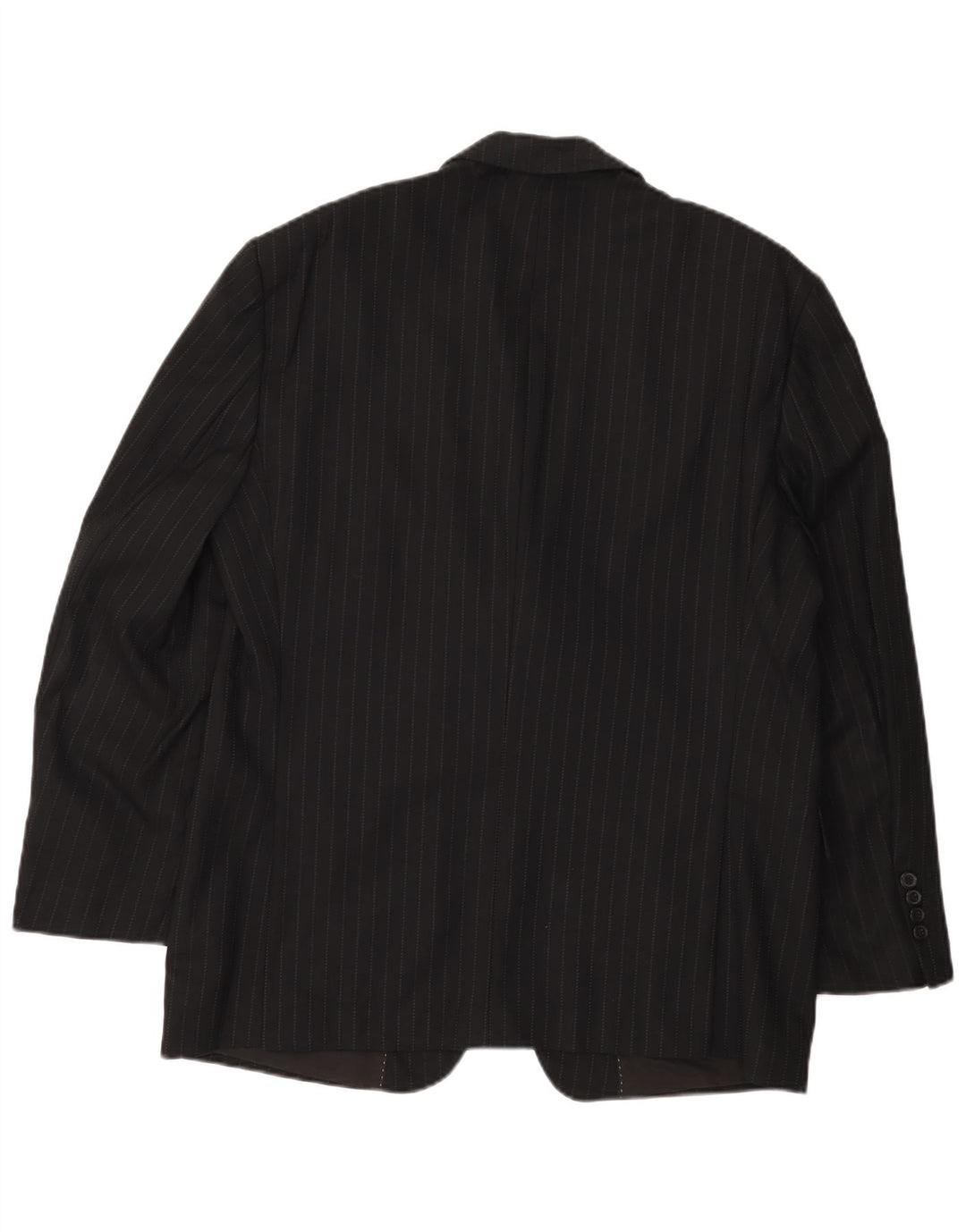 PIERRE CARDIN Chaqueta tipo blazer de 2 botones para hombre UK 38 Mediana negra a rayas