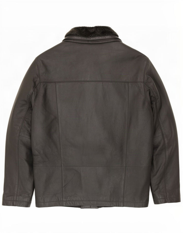 Zarro Chaqueta De Cuero Hombre IT 52 XL Negro