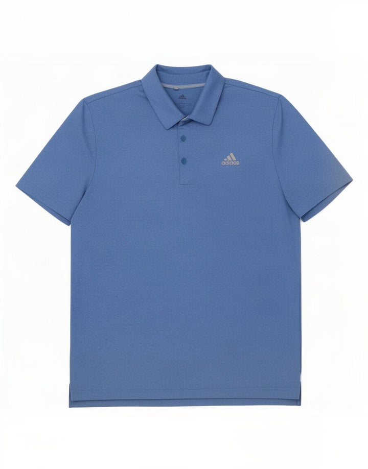 Polo Adidas Hombre Grande Poliéster Azul
