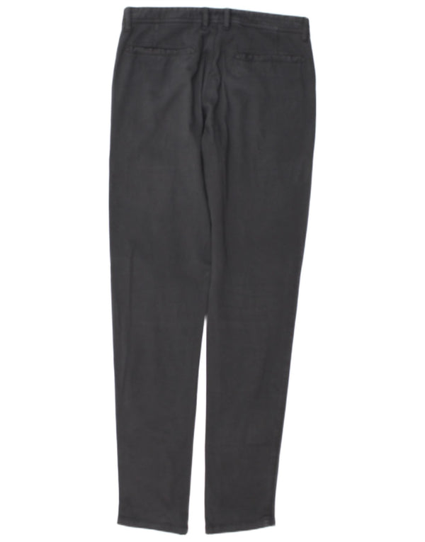 Armani Collezioni Pantalones chinos ajustados para mujer IT 46 Large W32 L35 Gris