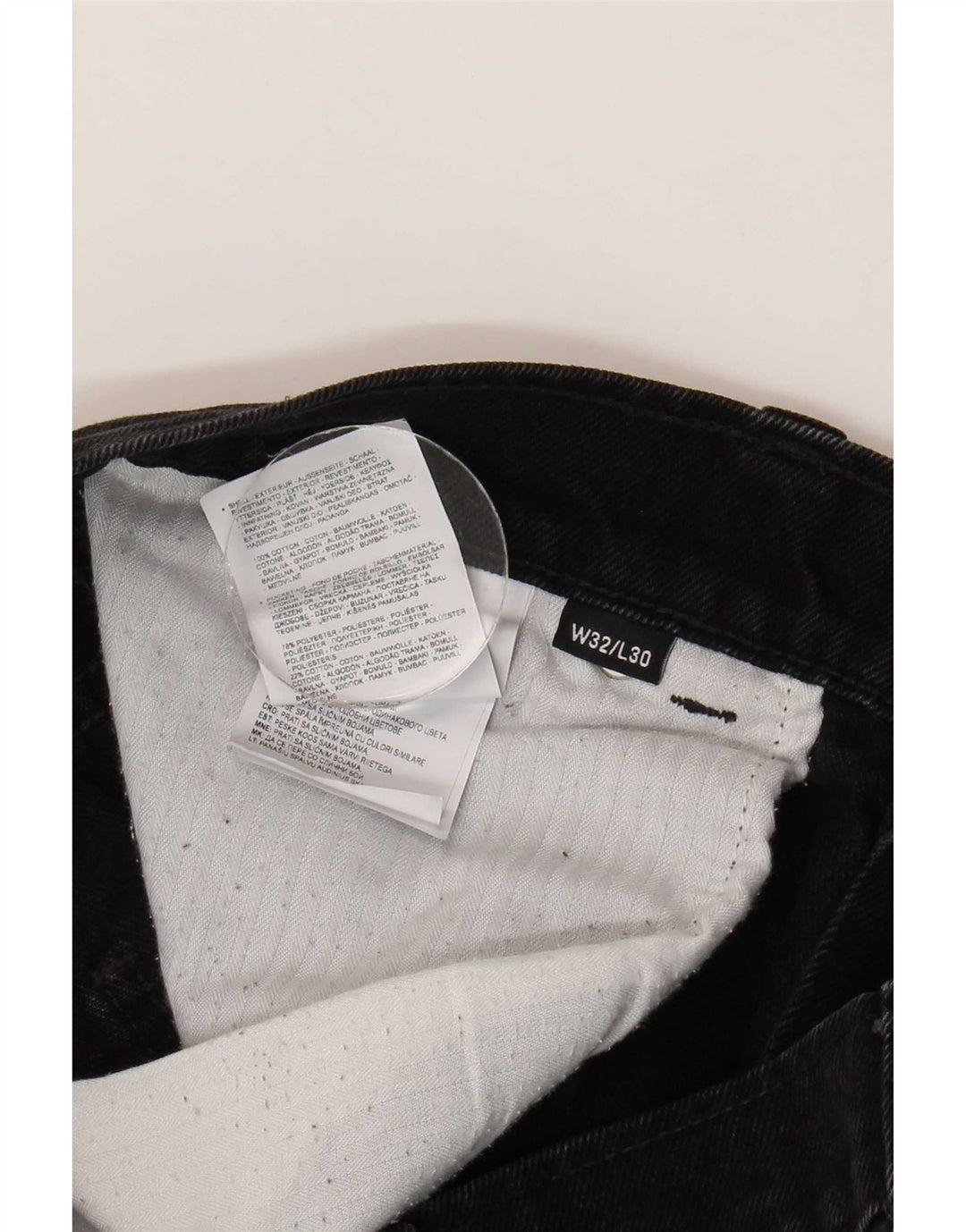 Dickies Vaqueros rectos para hombre W32 L30 Algodón negro