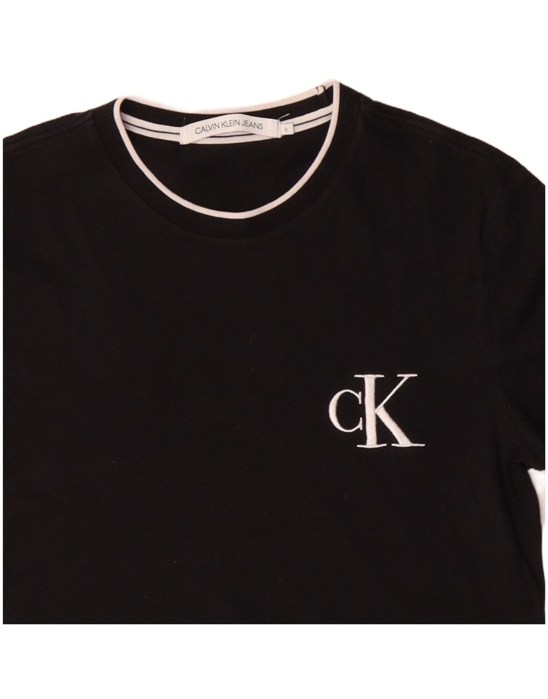 CALVIN KLEIN JEANS Camiseta Hombre Top Small Negro Algodón