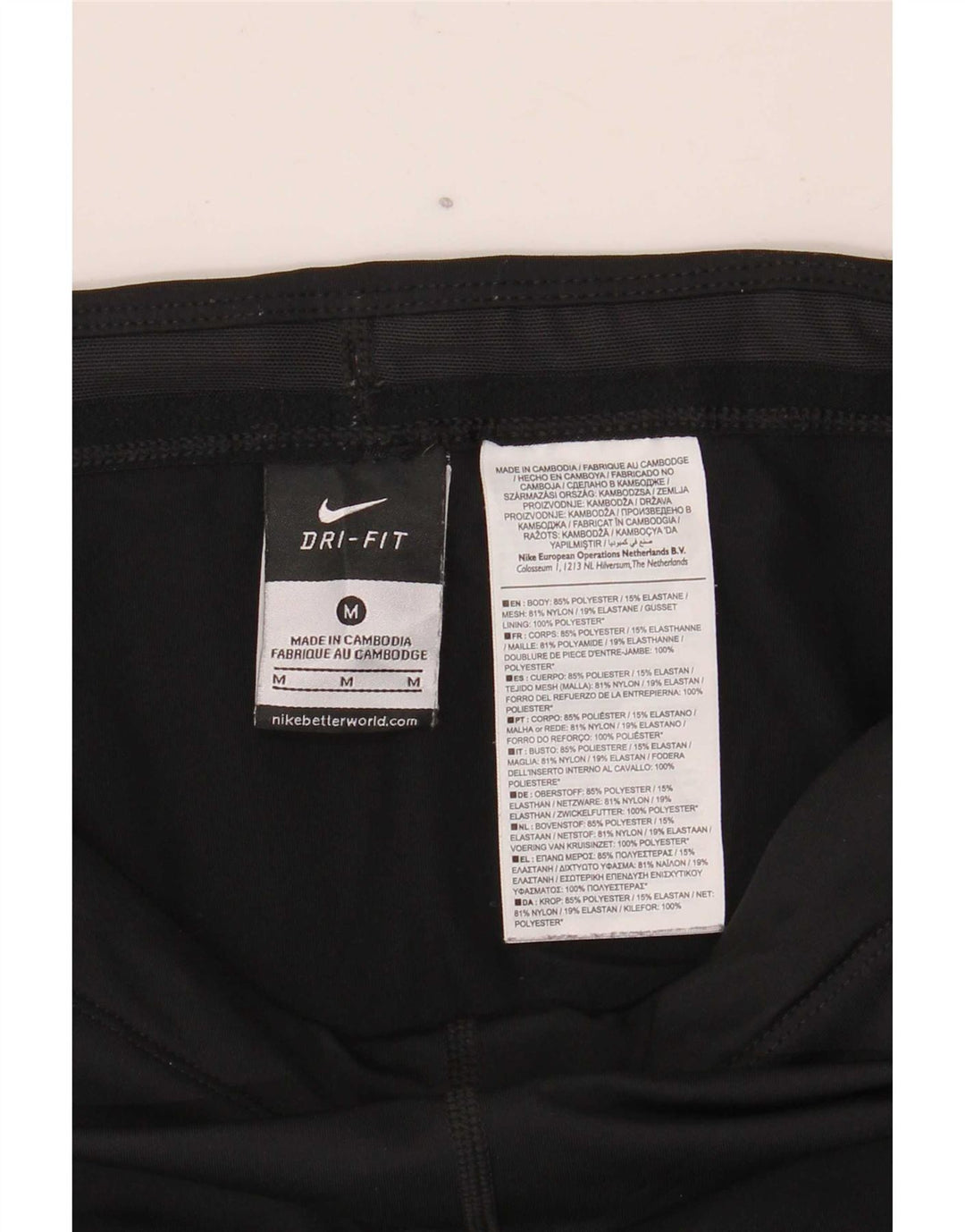 Nike Leggings para mujer UK 44 Mediano Negro Poliéster Deportes