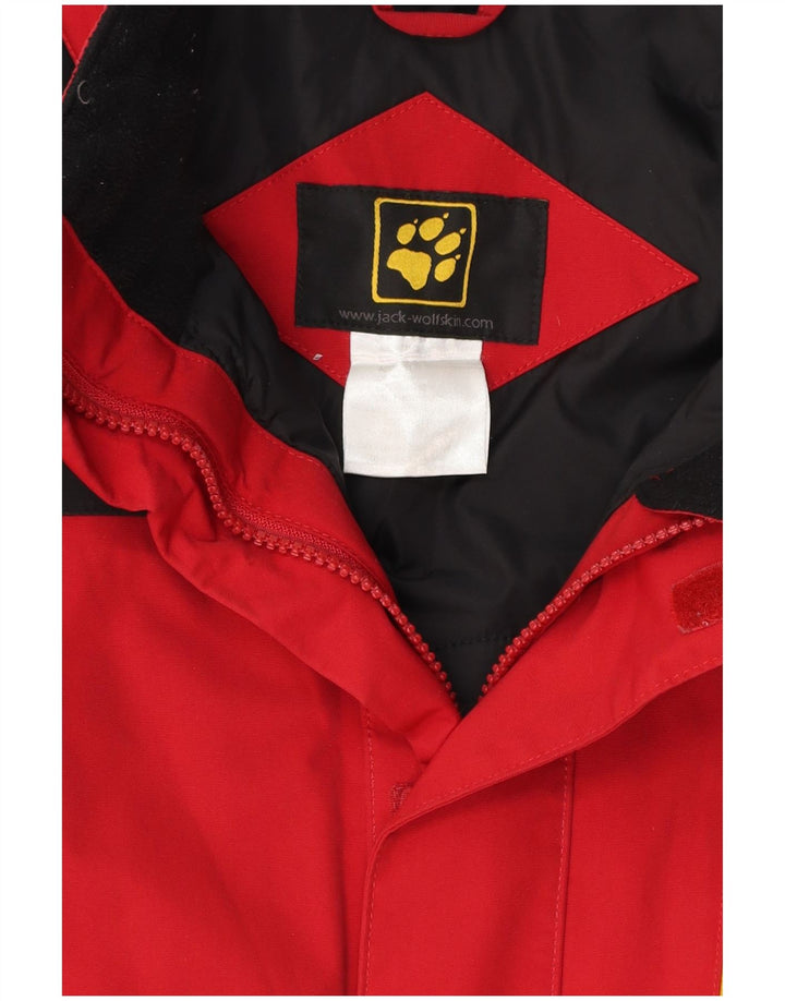 Jack Wolfskin Chaqueta cortavientos para hombre UK 40/42 Large Rojo Colorblock