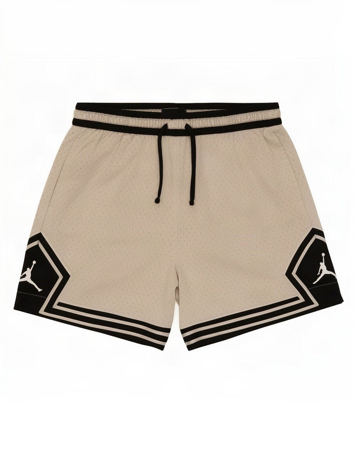 Jordan Pantalones cortos deportivos para hombre 2XL Beige Colorblock Poliéster