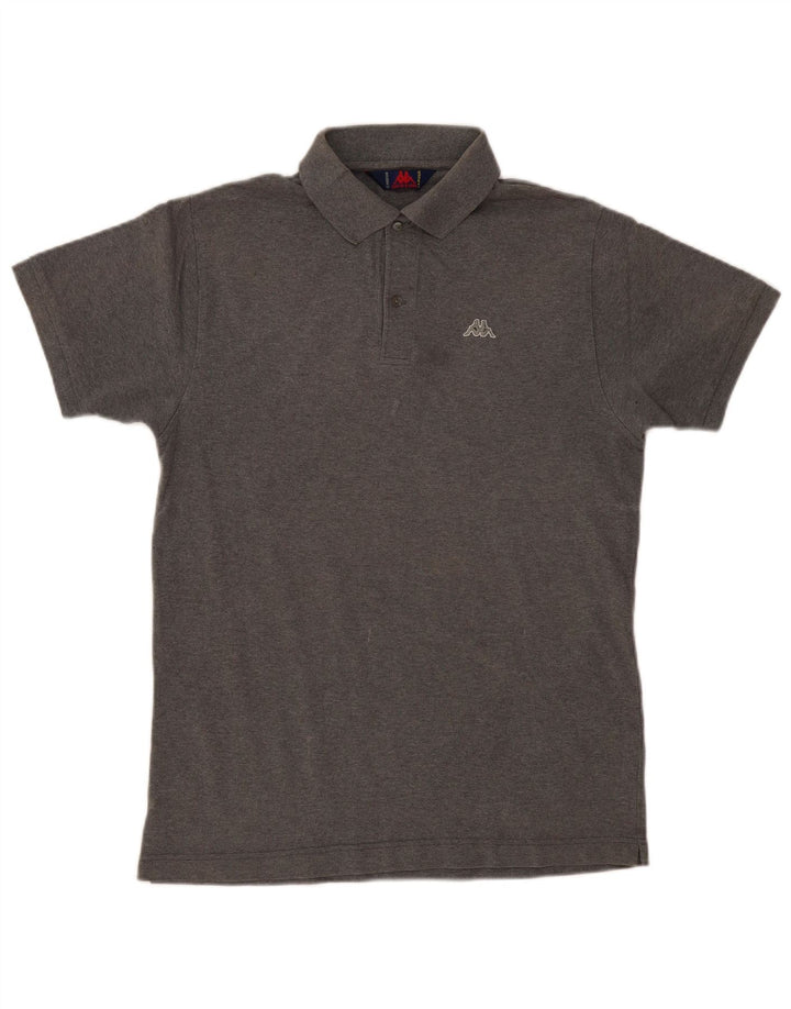 Polo Kappa Hombre De Algodón Gris Medio