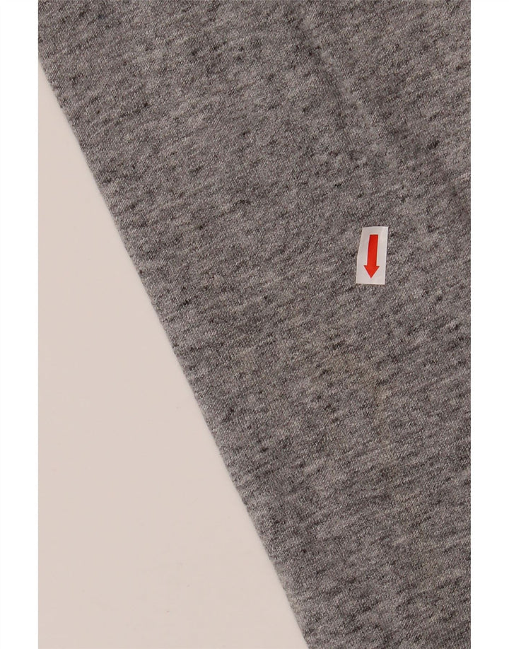 CHAMPION Sudadera gráfica para hombre Jersey pequeño de algodón moteado gris