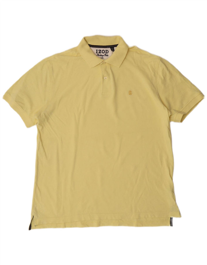 Izod Polo Hombre Grande Amarillo Algodón