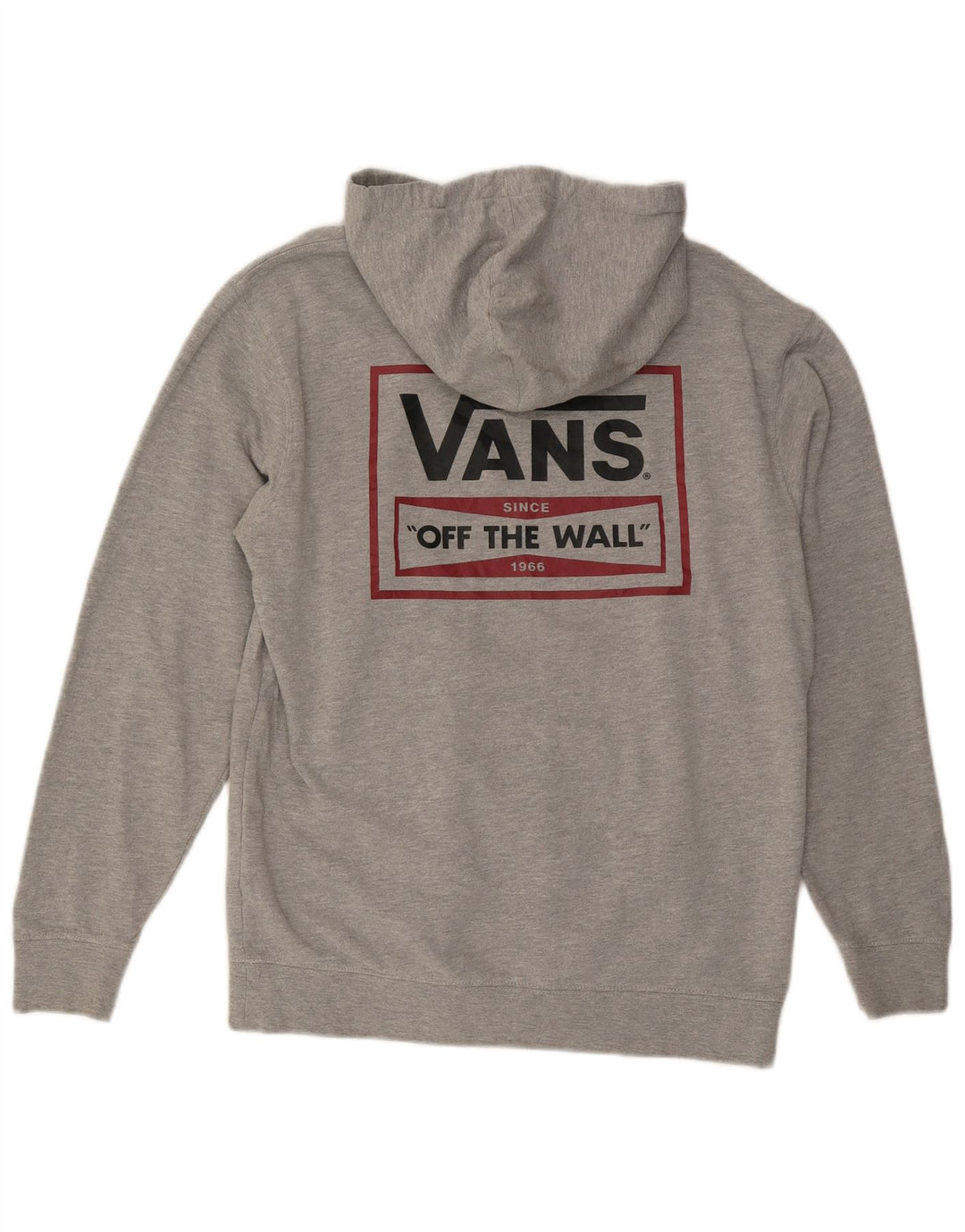 VANS Hombre Sudadera con capucha gráfica Jersey de algodón gris medio