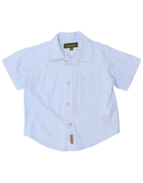 Timberland Camisa de manga corta para bebé niño 9-12 meses Algodón azul