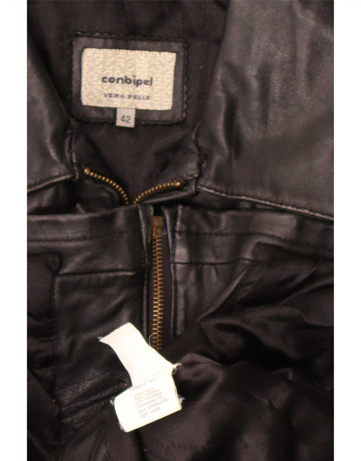 Chaqueta de cuero para mujer Conbipel IT 42 Medium Black