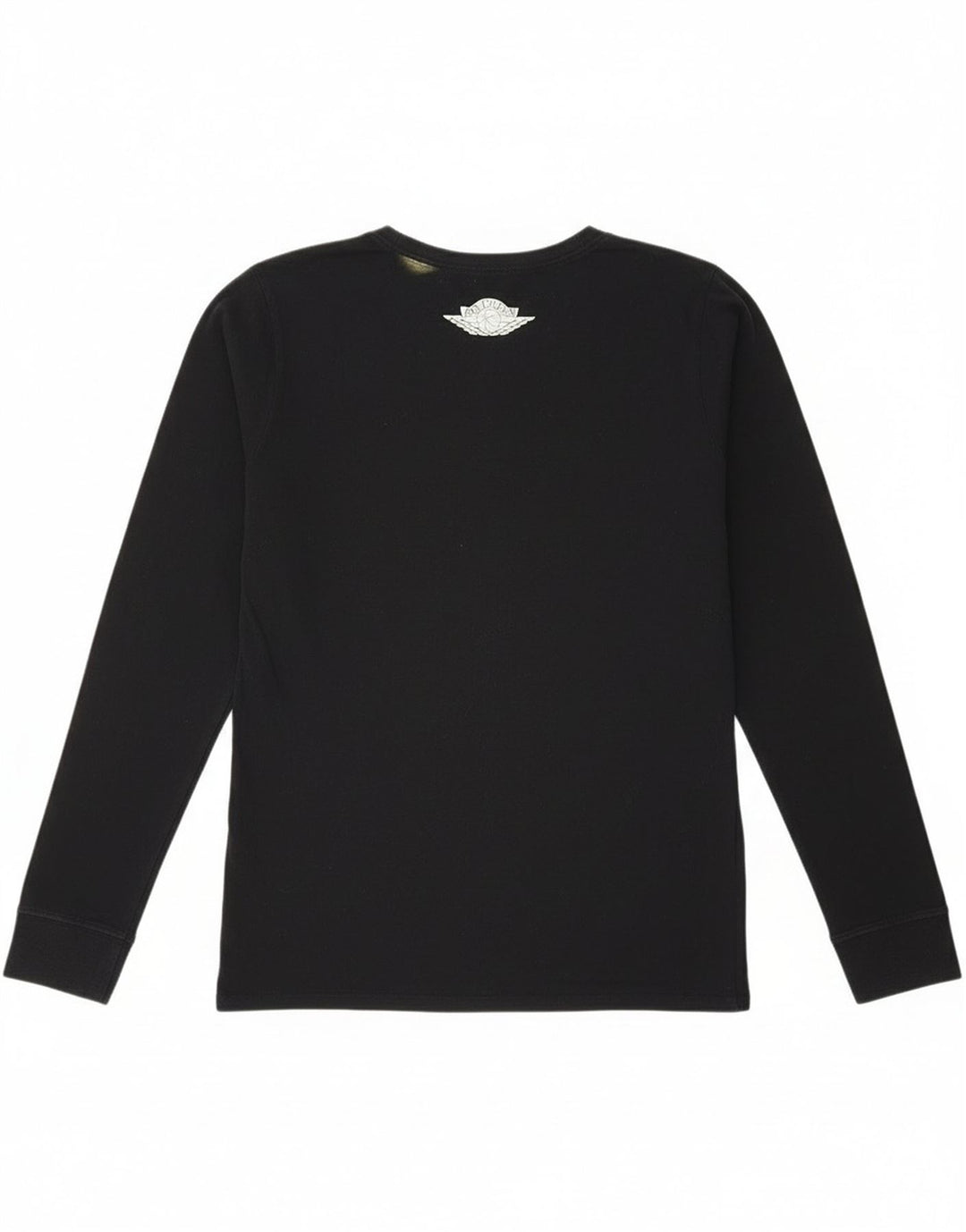 Jordan Mens Graphic Top Manga Larga Pequeño Algodón Negro