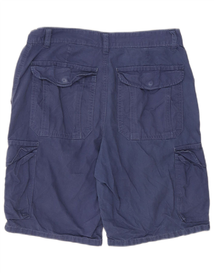 MARKS & SPENCER Pantalones cortos cargo de ajuste regular para hombre W30 Algodón azul medio