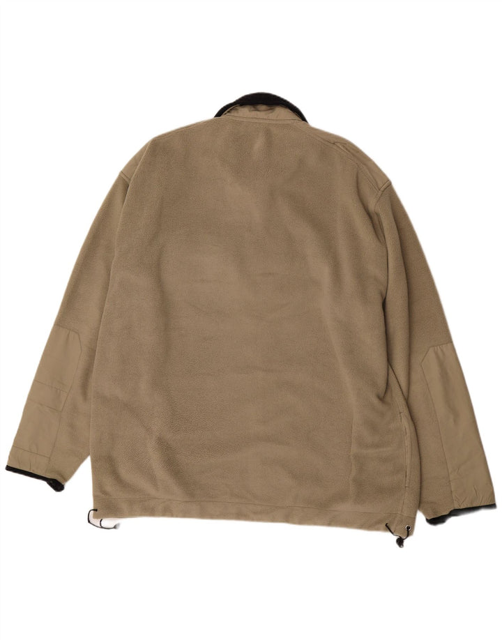 Chaqueta polar Asics para hombre UK 44 2XL Caqui Colorblock