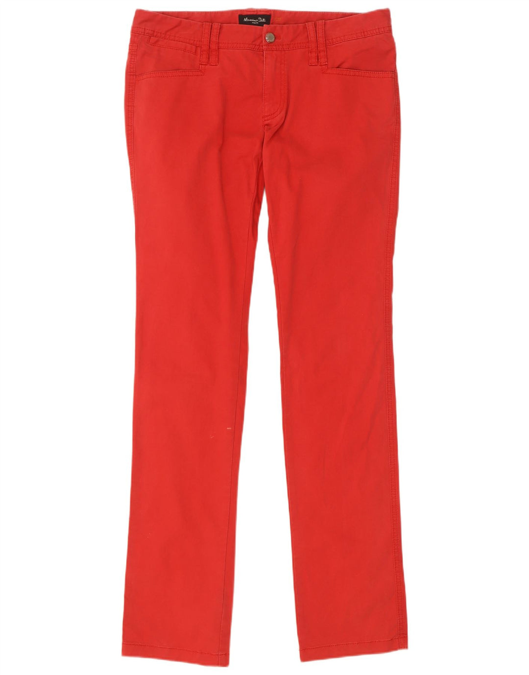 Massimo Dutti Pantalones Casuales Slim Mujer EU 40 Medium W30 L34 Rojo