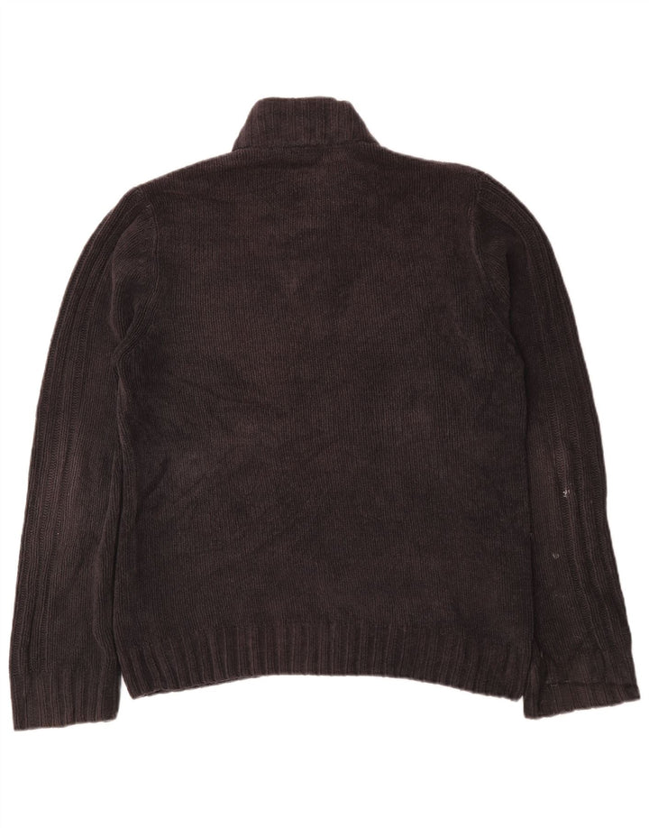 M&Co Suéter tipo jersey con cuello y botones para hombre Poliéster gris grande