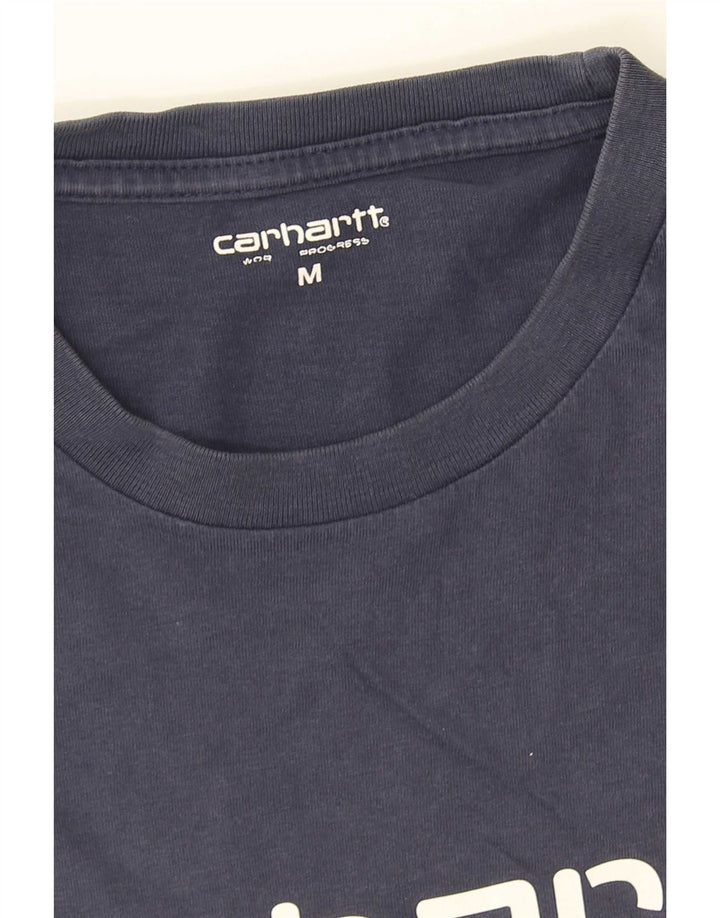 Carhartt Hombre Camiseta Gráfica Top Medium Azul Marino