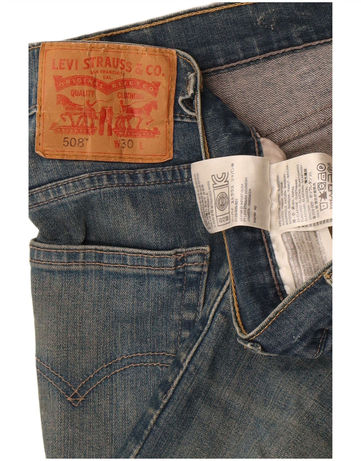 Levi's Hombre 508 Shorts De Mezclilla W30 Algodón Azul Medio
