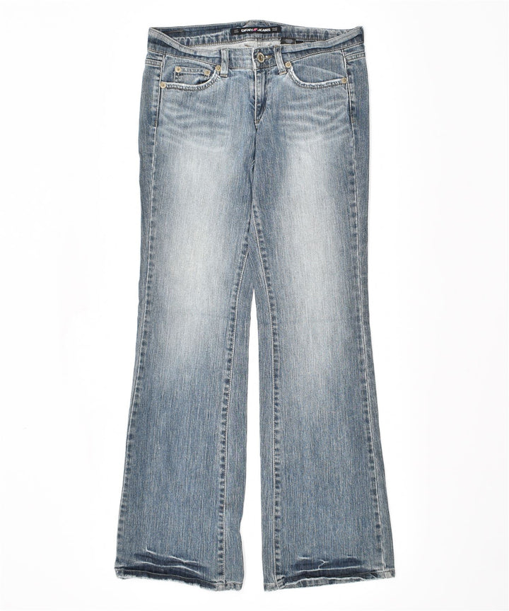 DKNY Vaqueros acampanados Time Square para mujer US 9 grande W32 L33 algodón azul