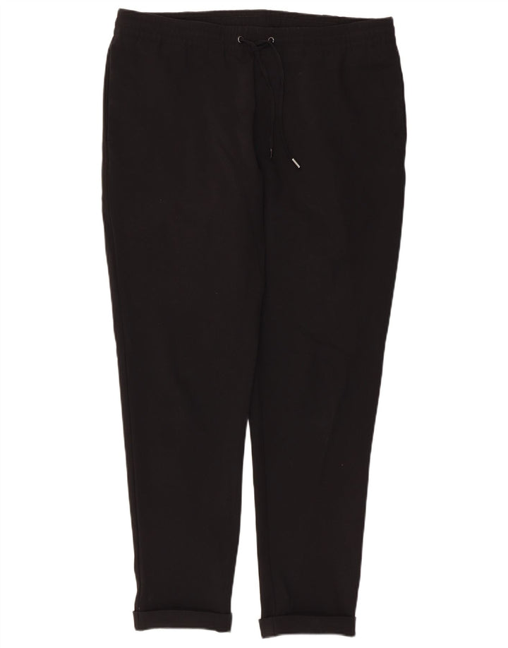 Zara Mujer Pantalones Casuales Slim Medianos W32 L26 Negro