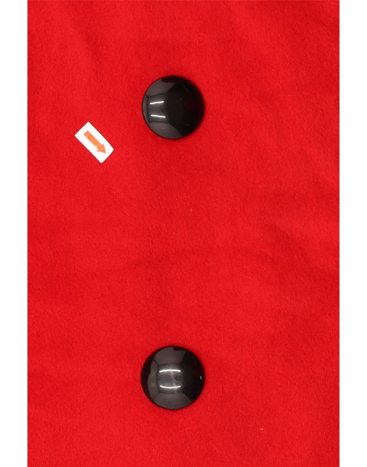 Jaeger Abrigo extragrande con doble botonadura para mujer UK 44 Large Red Angora