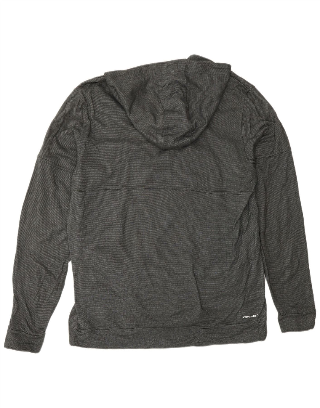 ADIDAS Hombre Climawarm Sudadera con capucha Jumper XL Poliéster gris manchado